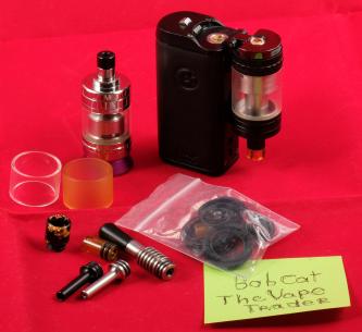 Two Exvape Expromizer V4 RTAs plus Pivot 925 VW/TC 40W collapsable Mod