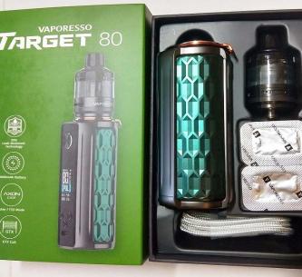 BRAND NEW Vaporesso Target 80 Kit, Zero 2, Dead Rabbit R Tank, & Juice