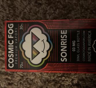 Cosmic fog vape juice (Sonrise Flavor)