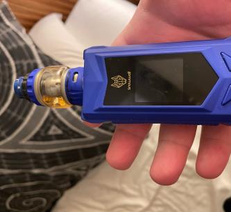 Blue Silverwolf vape mod