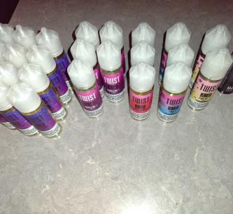 Assorted vape liquids 25 bottles